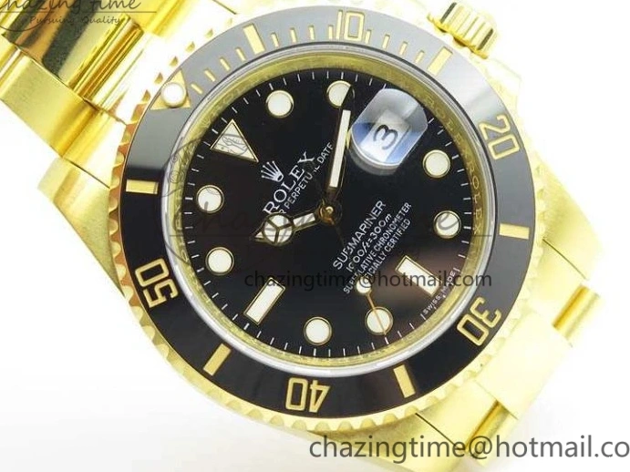 0208 Submariner TW Best Edition 116618LN Black Full YG Wrapped A SmartChoice 3565